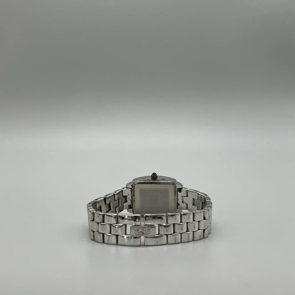 Ceres M-261 Womens Watch 24mm Silver Tone Bracelet Crystals New Battery 6.5